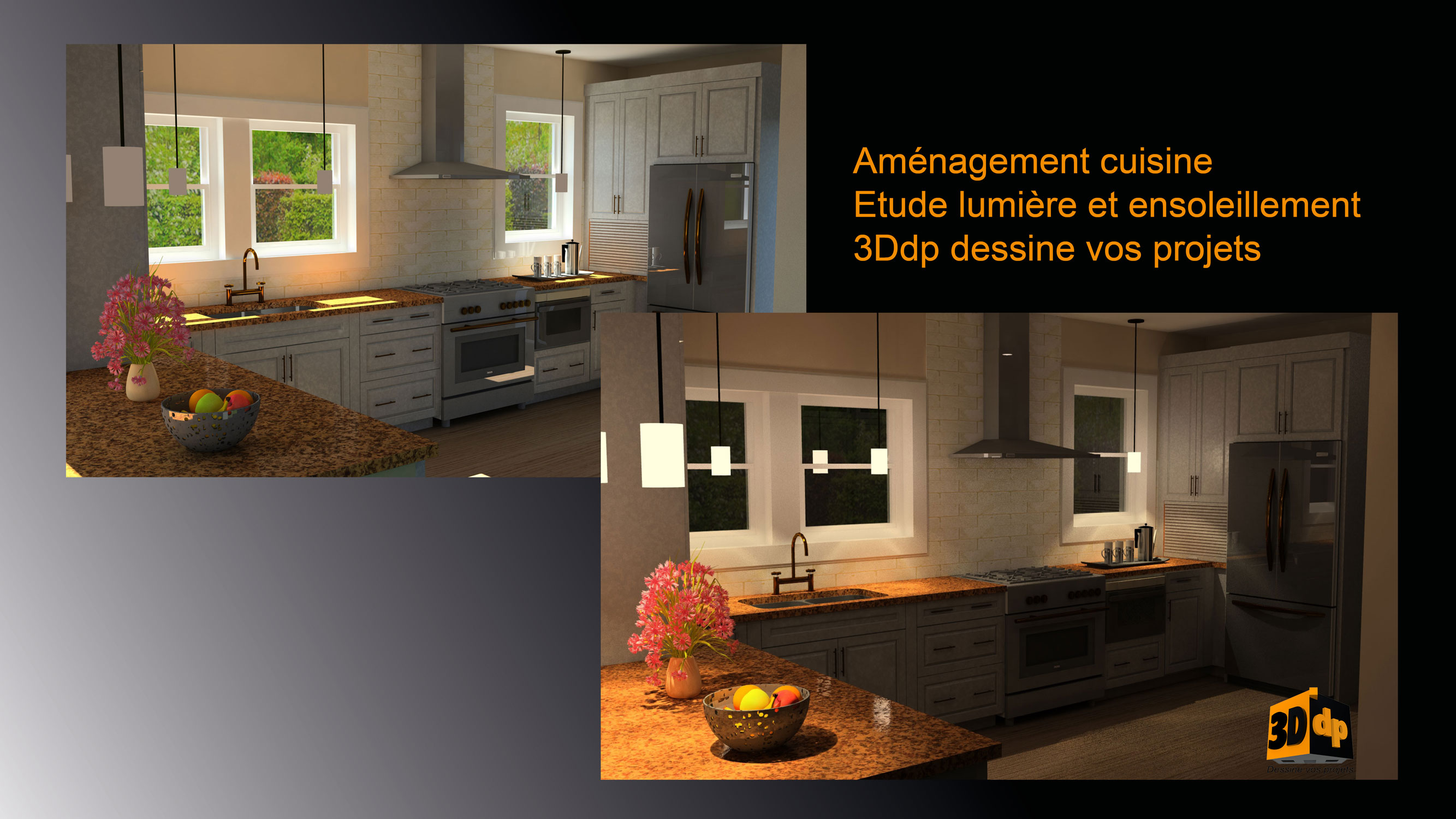 3Ddp, étude lumière et ensoleillement