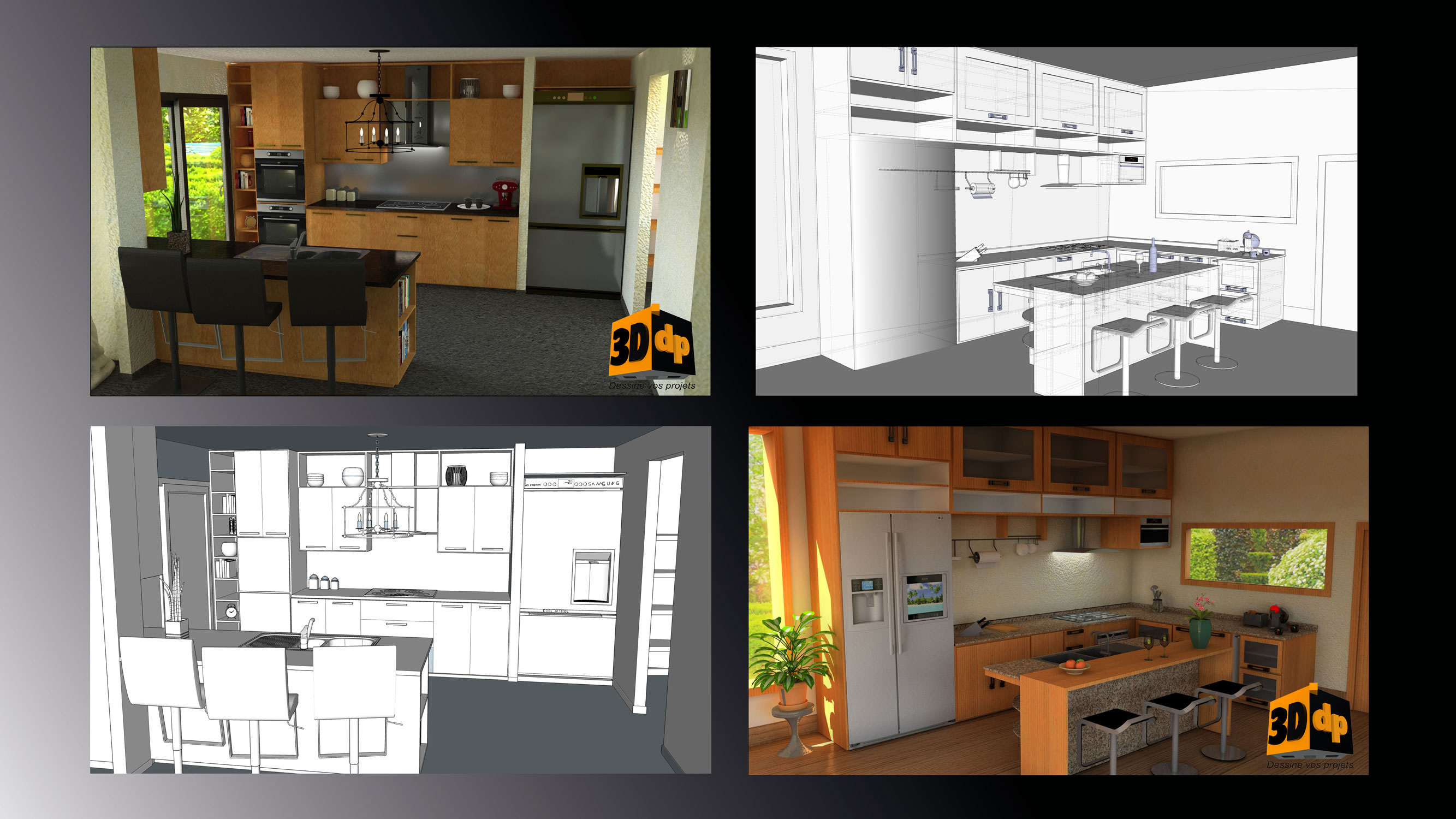 3Ddp, plans et aménagement intérieur.